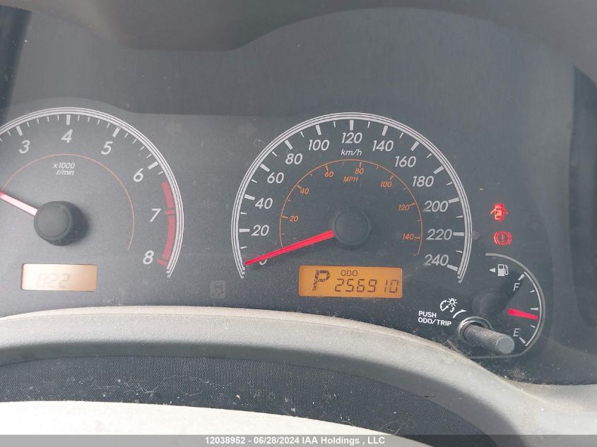 2009 Toyota Corolla S/Le/Xle VIN: 2T1BU40E19C103611 Lot: 12038952