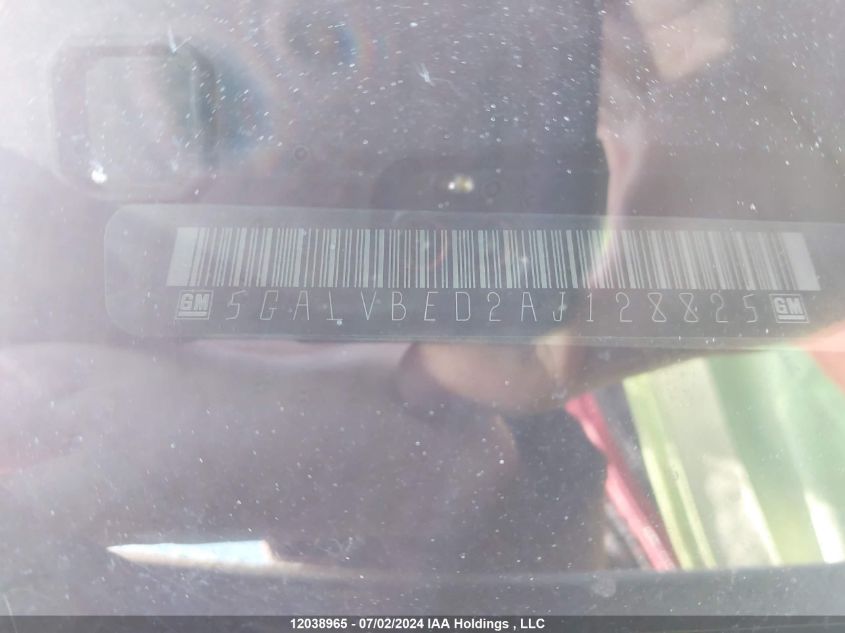 2010 Buick Enclave Cxl VIN: 5GALVBED2AJ128825 Lot: 12038965