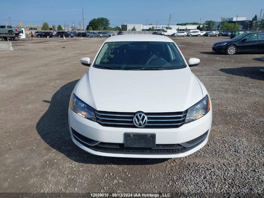 2014 Volkswagen Passat VIN: 1VWAS7A36EC097496 Lot: 12039010