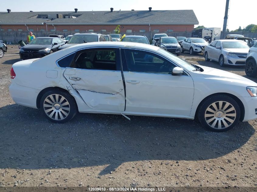 2014 Volkswagen Passat VIN: 1VWAS7A36EC097496 Lot: 12039010