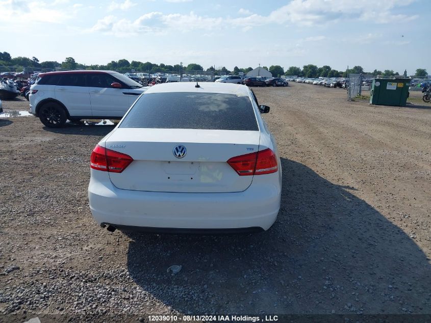2014 Volkswagen Passat VIN: 1VWAS7A36EC097496 Lot: 12039010