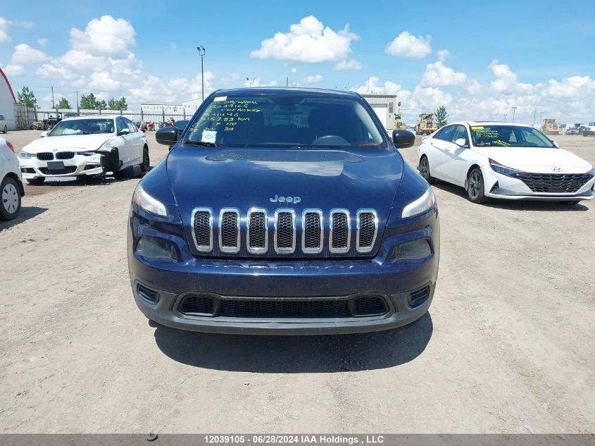 2016 Jeep Cherokee Sport VIN: 1C4PJMAS0GW311146 Lot: 12039105