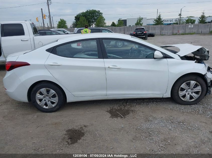 2016 Hyundai Elantra L VIN: 5NPDH4AE3GH713807 Lot: 12039106