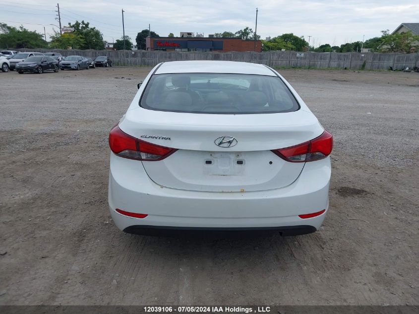 2016 Hyundai Elantra L VIN: 5NPDH4AE3GH713807 Lot: 12039106