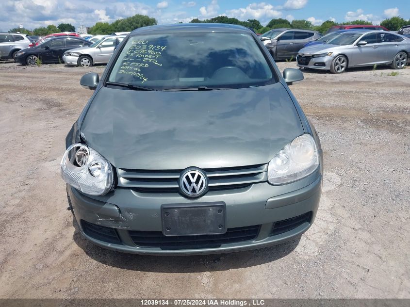 2008 Volkswagen Rabbit VIN: WVWDA91K98W076960 Lot: 12039134