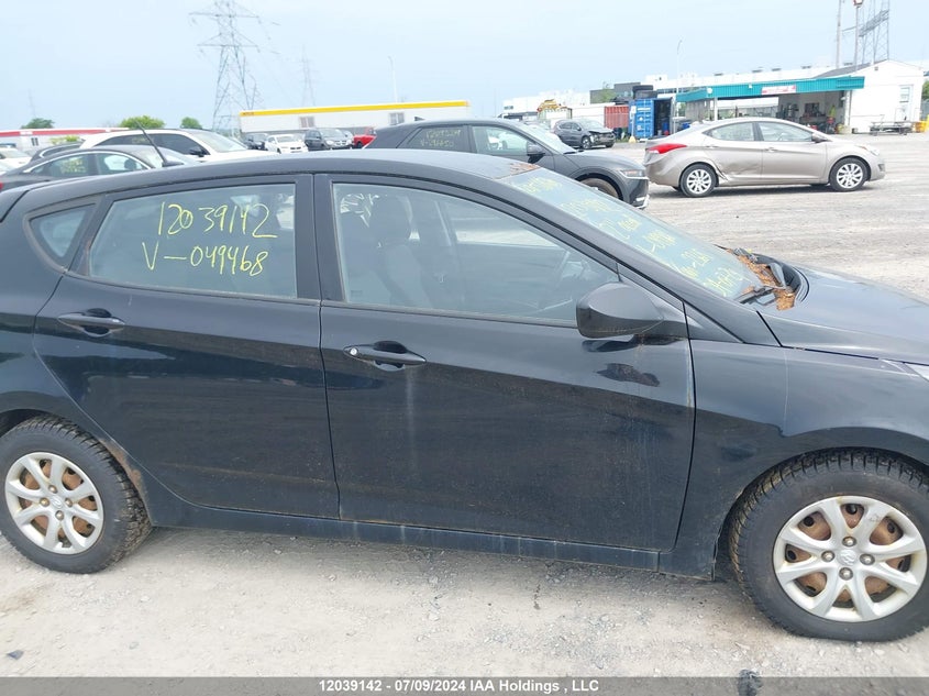 2012 Hyundai Accent Gl VIN: KMHCT5AE1CU049468 Lot: 12039142