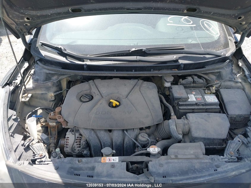 2013 Hyundai Elantra VIN: KMHD25LEXDU039723 Lot: 12039153