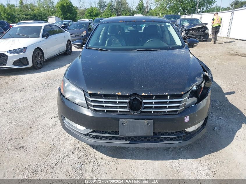 2012 Volkswagen Passat VIN: 1VWCH7A36CC007512 Lot: 12039172