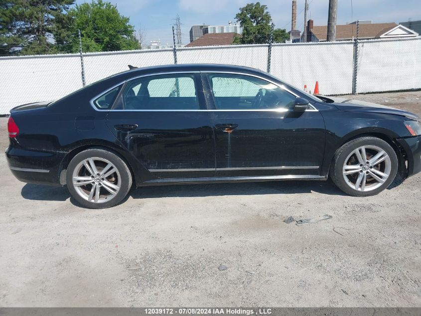 2012 Volkswagen Passat VIN: 1VWCH7A36CC007512 Lot: 12039172