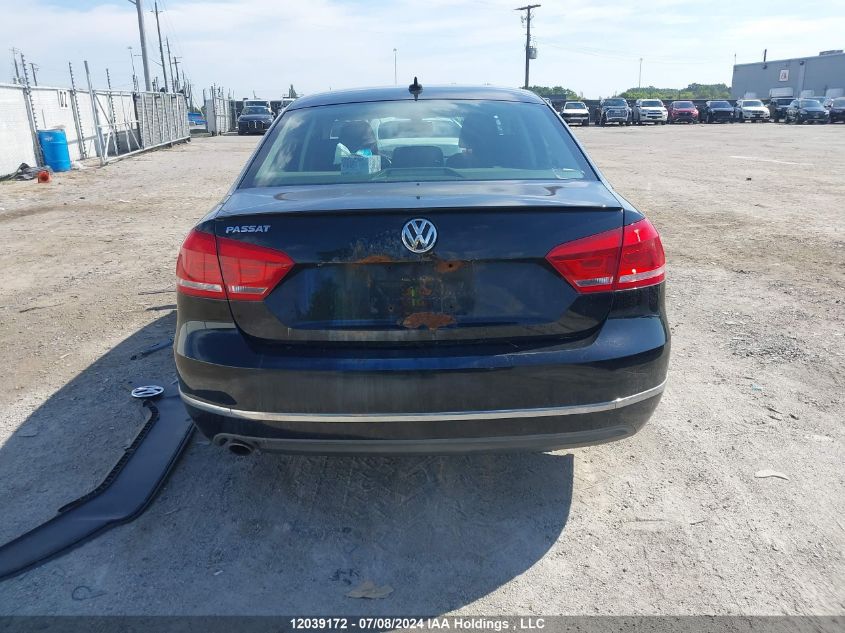 2012 Volkswagen Passat VIN: 1VWCH7A36CC007512 Lot: 12039172