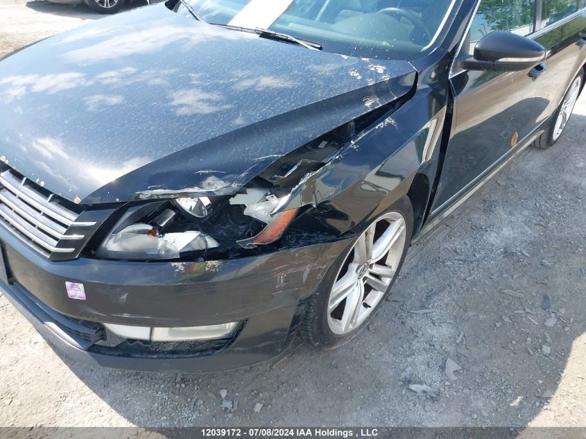 2012 Volkswagen Passat VIN: 1VWCH7A36CC007512 Lot: 12039172