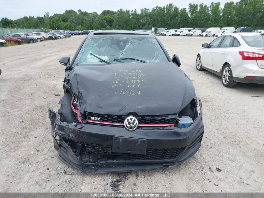 2018 Volkswagen Golf Gti VIN: 3VW547AU8JM291900 Lot: 12039186