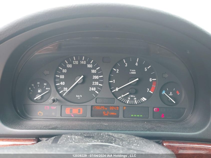 2002 BMW 530 I Automatic VIN: WBADT63452CH95171 Lot: 12039229