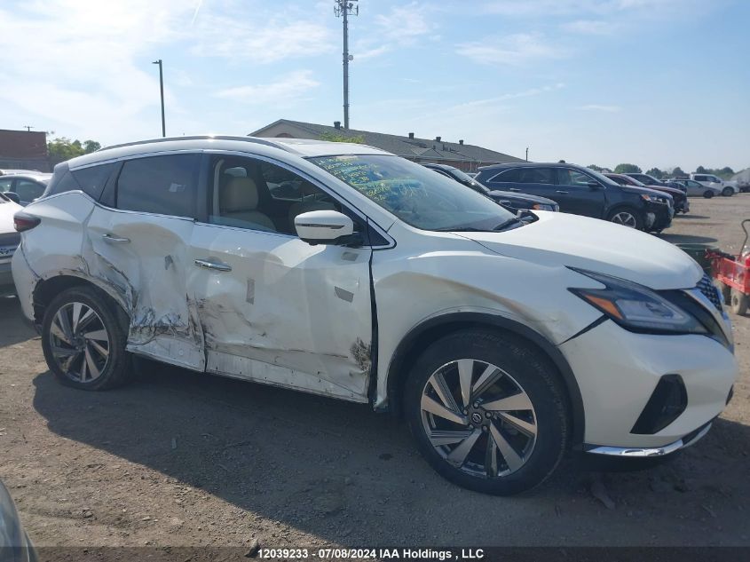 2021 Nissan Murano Sl VIN: 5N1AZ2CS1MC145924 Lot: 12039233