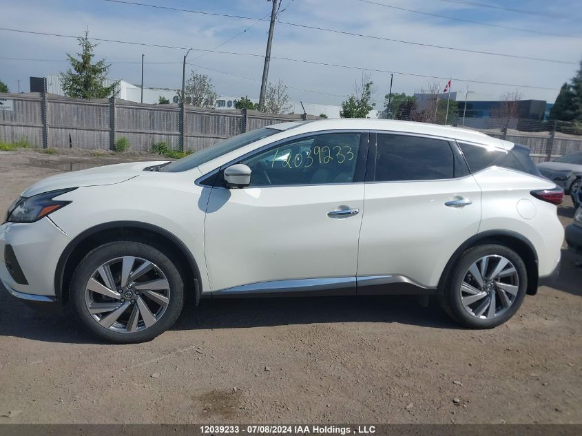 2021 Nissan Murano Sl VIN: 5N1AZ2CS1MC145924 Lot: 12039233