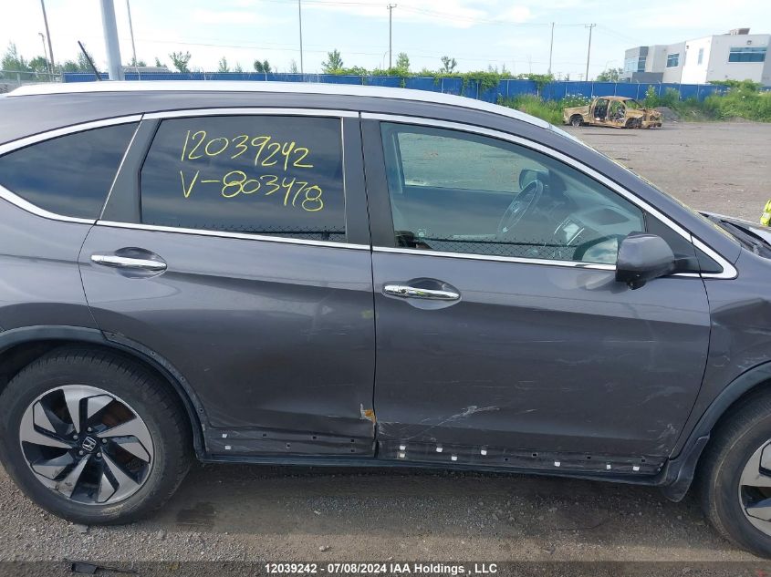2015 Honda Cr-V Touring VIN: 5J6RM4H92FL803478 Lot: 12039242