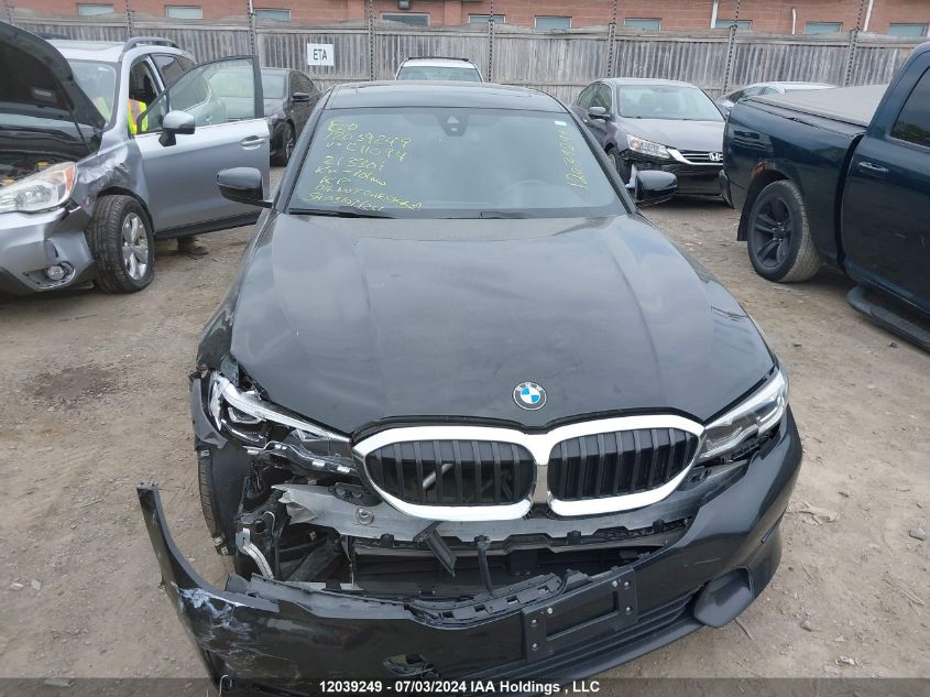 2021 BMW 3 Series VIN: 3MW5R7J09M8C11094 Lot: 12039249
