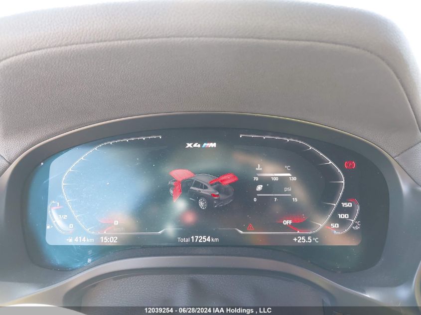 2023 BMW X4 M VIN: 5YM23EC04P9R91256 Lot: 12039254