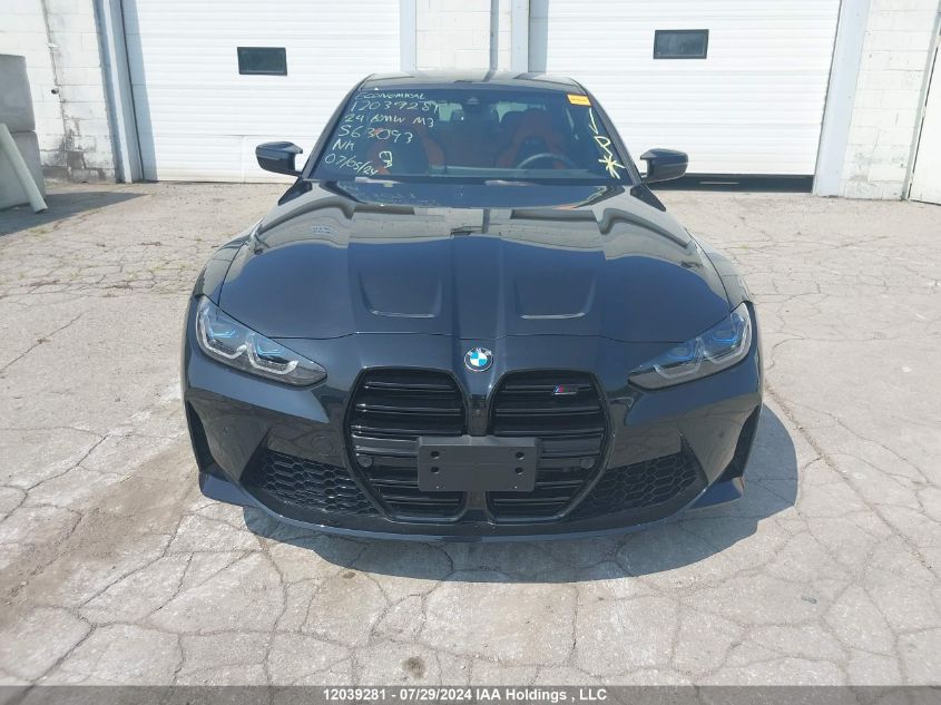 2024 BMW M3 VIN: WBS43AY00RFS63093 Lot: 12039281