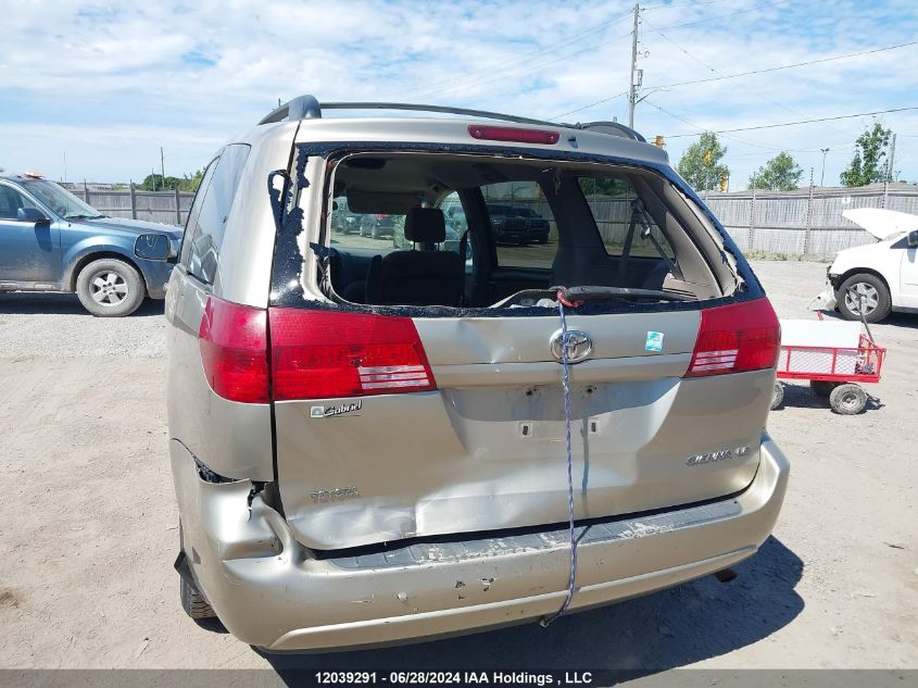 2004 Toyota Sienna Ce/Le VIN: 5TDZA23C34S139578 Lot: 12039291