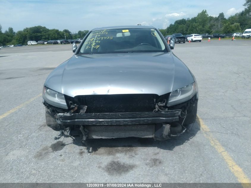 2010 Audi A4 VIN: WAUBFCFL2AN019435 Lot: 12039319