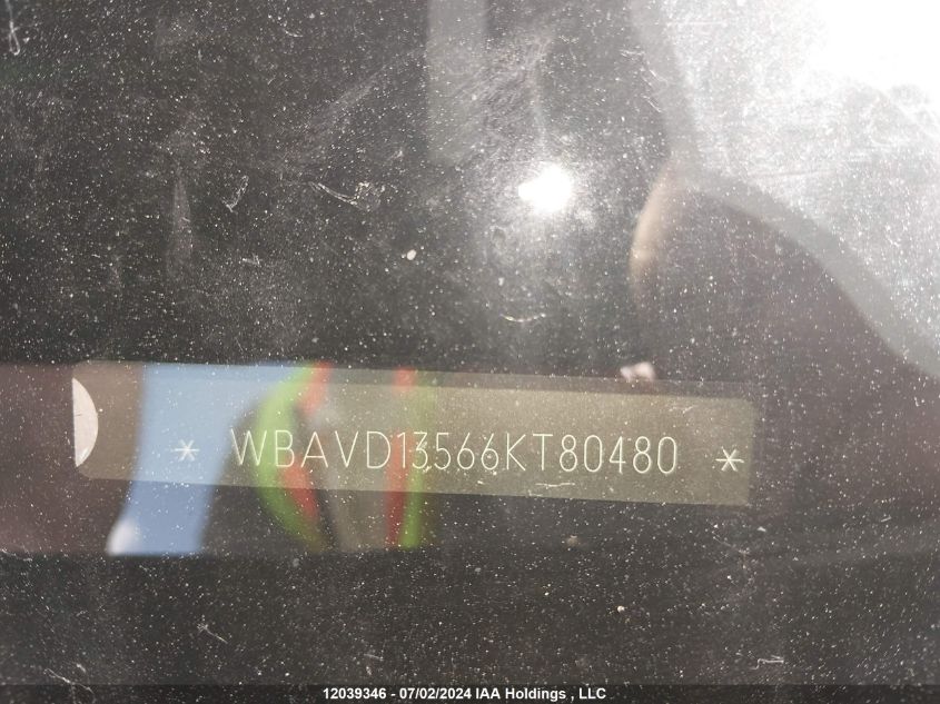 2006 BMW 3 Series VIN: WBAVD13566KT80480 Lot: 12039346