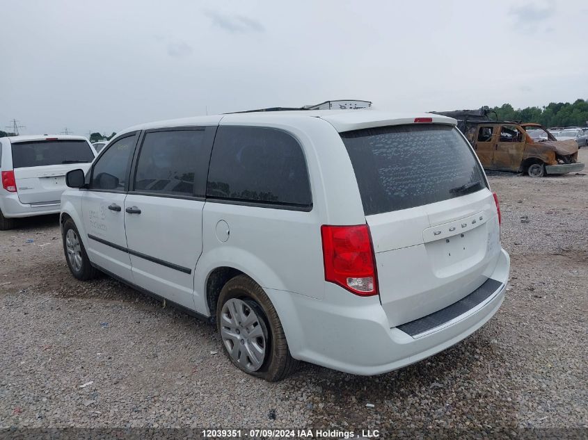 2015 Dodge Grand Caravan Se VIN: 2C4RDGBG4FR748389 Lot: 12039351