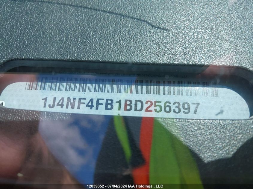 2011 Jeep Compass VIN: 1J4NF4FB1BD256397 Lot: 12039352