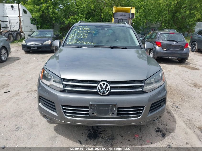 2012 Volkswagen Touareg V6 VIN: WVGEF9BP8CD006690 Lot: 12039416