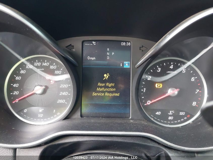 2019 Mercedes-Benz C-Class VIN: 55SWF8EB8KU317416 Lot: 12039423