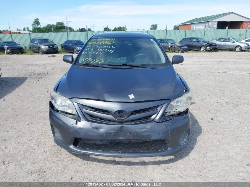 2012 Toyota Corolla Le VIN: 2T1BU4EE7CC883114 Lot: 12039452