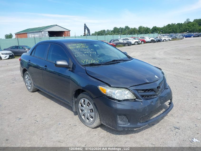 2012 Toyota Corolla Le VIN: 2T1BU4EE7CC883114 Lot: 12039452