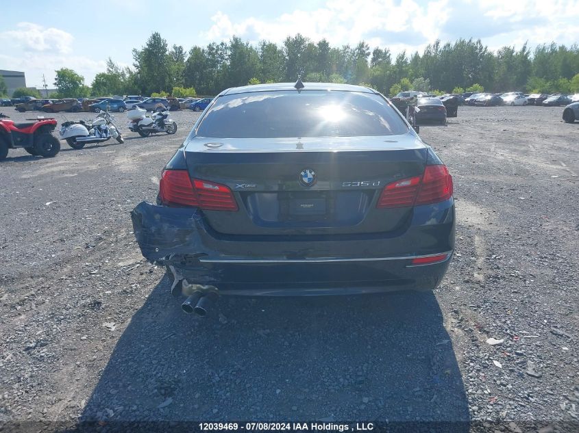 2015 BMW 5 Series VIN: WBAFV3C5XFD686907 Lot: 12039469