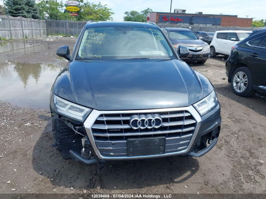 2018 Audi Q5 VIN: WA1BNAFY2J2245069 Lot: 12039485