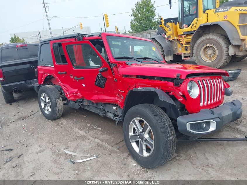 2019 Jeep Wrangler Unlimited Sahara VIN: 1C4HJXEN1KW647732 Lot: 12039497