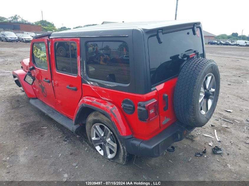 2019 Jeep Wrangler Unlimited Sahara VIN: 1C4HJXEN1KW647732 Lot: 12039497