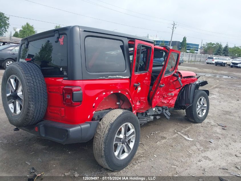 2019 Jeep Wrangler Unlimited Sahara VIN: 1C4HJXEN1KW647732 Lot: 12039497