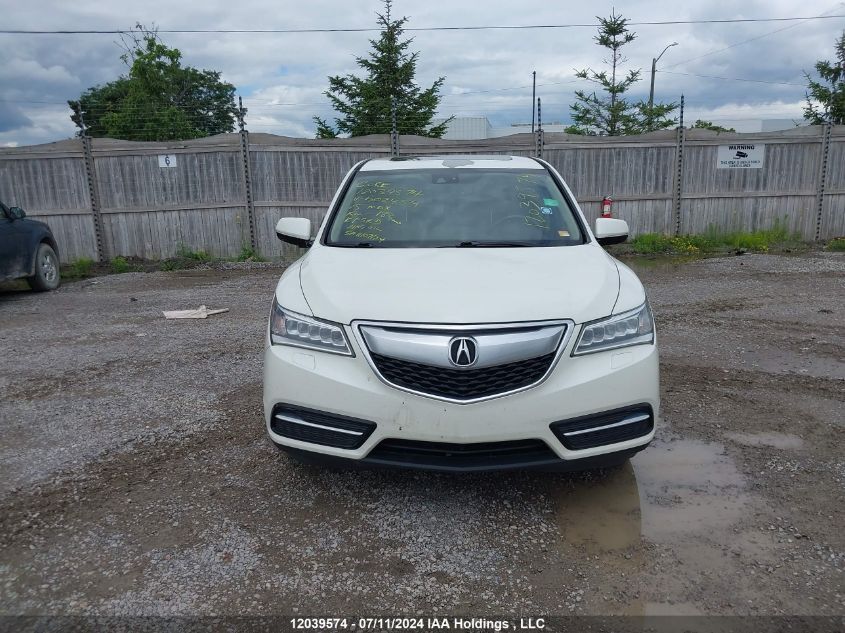 2015 Acura Mdx VIN: 5FRYD4H47FB502454 Lot: 12039574