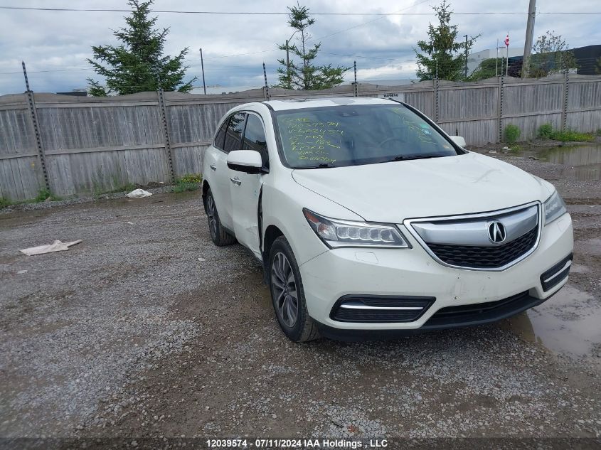 2015 Acura Mdx VIN: 5FRYD4H47FB502454 Lot: 12039574