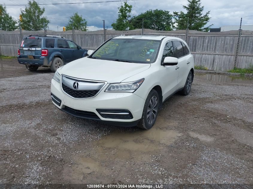 2015 Acura Mdx VIN: 5FRYD4H47FB502454 Lot: 12039574