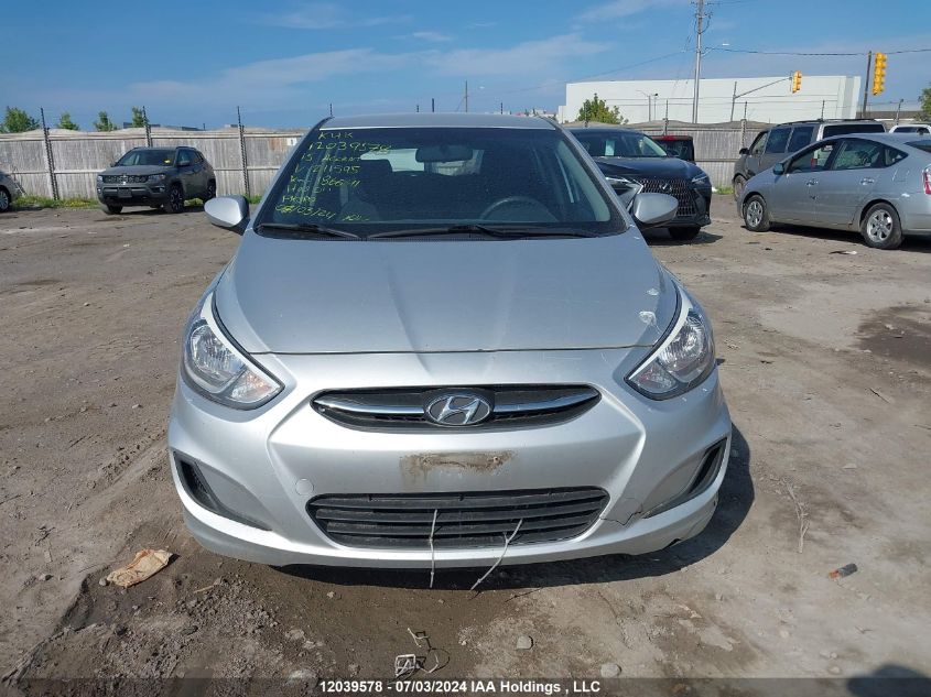 2015 Hyundai Accent VIN: KMHCT5AE2FU211595 Lot: 12039578