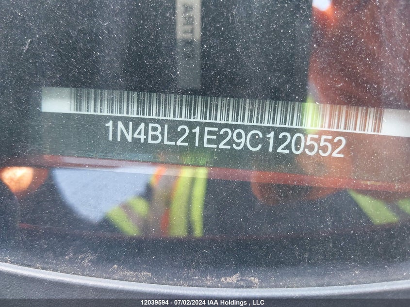 2009 Nissan Altima 3.5Se/3.5Sl VIN: 1N4BL21E29C120552 Lot: 12039594