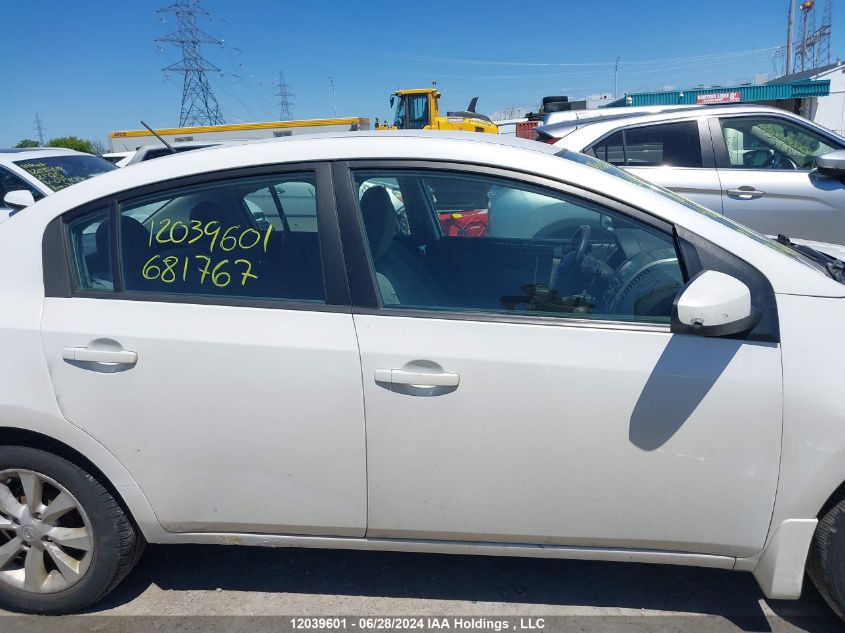 2011 Nissan Sentra VIN: 3N1AB6AP2BL681767 Lot: 12039601