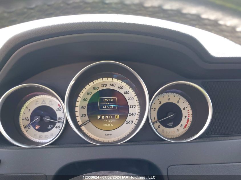 2012 Mercedes-Benz C-Class VIN: WDDGF8FB1CA613575 Lot: 12039624