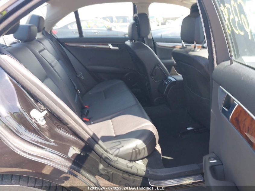 2012 Mercedes-Benz C-Class VIN: WDDGF8FB1CA613575 Lot: 12039624