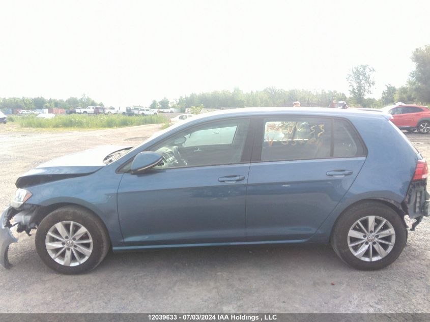 2019 Volkswagen Golf VIN: 3VWG57AUXKM037841 Lot: 12039633