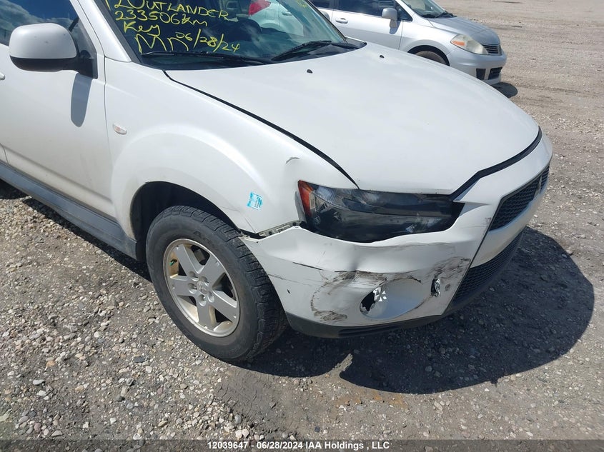 2012 Mitsubishi Outlander VIN: JA4AT2AW6CU609823 Lot: 12039647