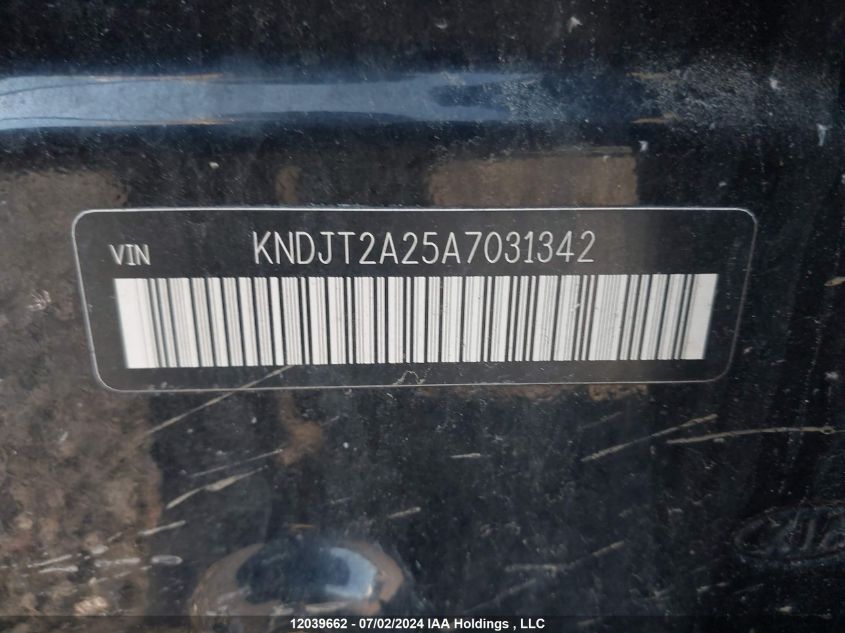 KNDJT2A25A7031342 2010 Kia Soul