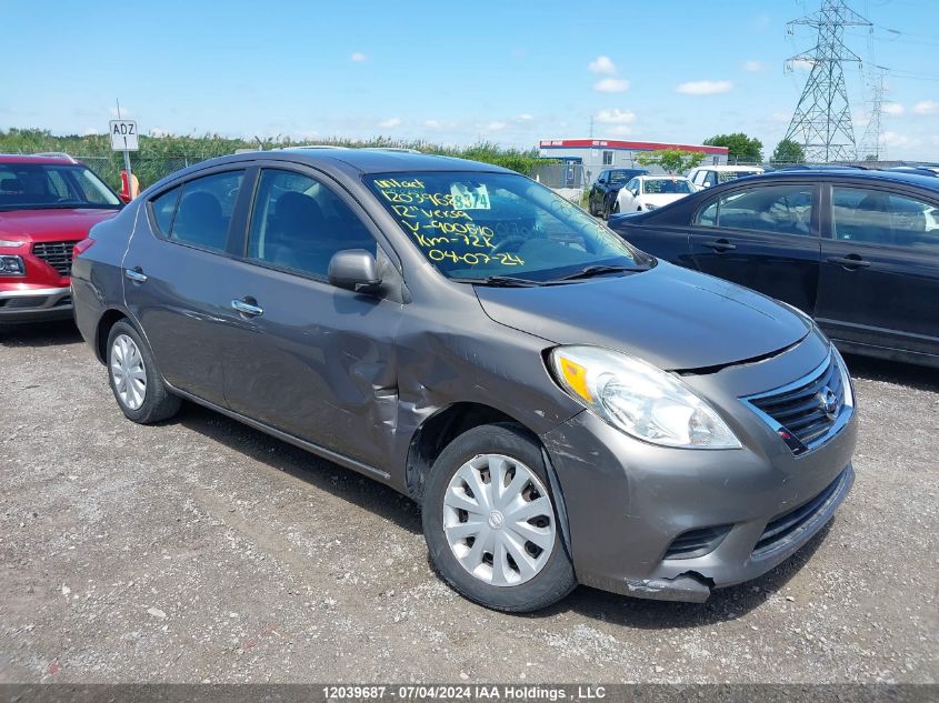 2012 Nissan Versa VIN: 3N1CN7AP0CL900510 Lot: 12039687