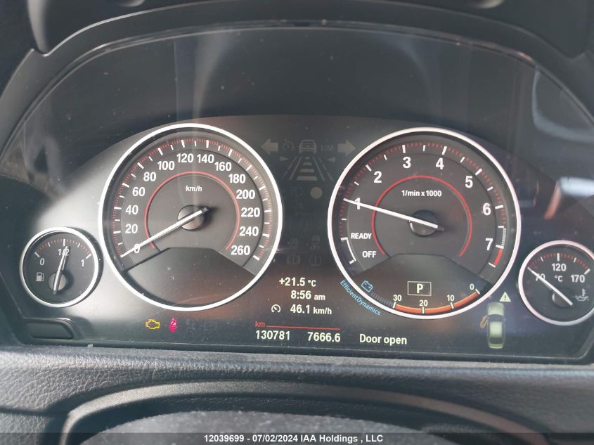 2013 BMW 3 Series VIN: WBA3B3C56DJ811833 Lot: 12039699